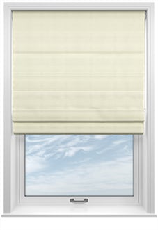 Shima Faux Silk, Oyster - Twist&Fit Roman Blind